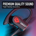 Senso Bluetooth Headphones, Wireless Sports Earphones w/Mic, IPX7 Waterproof, HD Stereo Sweatproof Earbuds for Gym