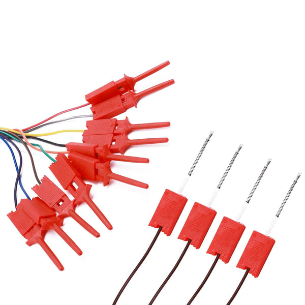 A Set of 10 pcs Red Logic Analyser High Efficiency Clip Ideal Test Hook