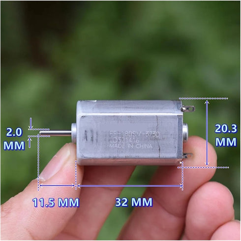 P98LJZQ FF-180SV-3730 1.2V 2.4V 3V 3.7V 14200RPM 20mm DC Engine High Speed Mini Electric Motor For Toy Car Boat Model