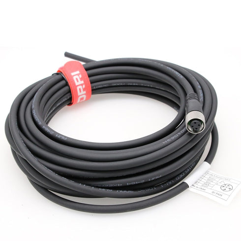 DRRI Industrial Sensor Cable M12 - 4-Pin Female A-Code Aviation Connector to Open End