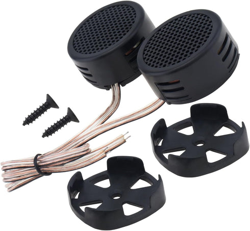 2pcs Car Tweeters, 500W High Efficiency Mini Dome Speakers for Car Audio System
