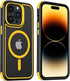 iPhone 14 Pro Case, Compatible with MagSafe, Crystal Clear Case with Magnetic Ring, Multicolor Protective Shockproof