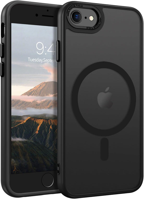 BENTOBEN Magnetic iPhone SE Case, Compatible with Magsafe, Translucent Matte Slim Thin Shockproof Cover