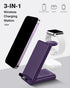 Wireless Charging Station, 3 in 1 Stand for Apple Watch Ultra, Fast Charger for iPhone 16/15/14/13/12/11