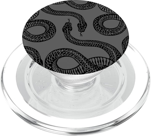 Slithering Black Snakes Drawing PopSockets PopGrip for MagSafe