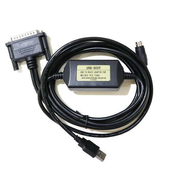PLC Cable USB-SC09 A Series Interface, Compatible with PLC Programming Cable FX