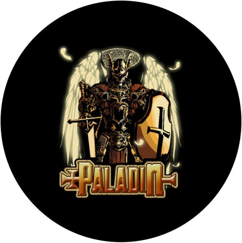 Paladin Fantasy D20 Roleplaying Tabletop RPG Gamer Graphic PopSockets Swappable Grip