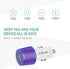 Rapid USB C Car Charger - Compatible for Samsung Galaxy S23/S22/S21/Note 20/Ultra/10/Plus, Quick Charge 3.0