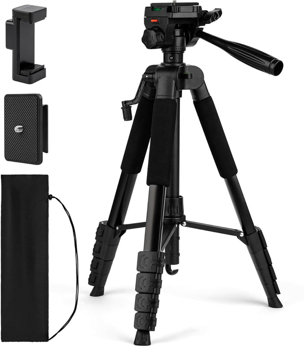 Artisorama 64 Tripod for Cell Phone & Camera,Multi-Angle Portable Tripods Stand, Sturdy &
