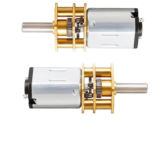 priaolker 12V 200RPM Micro DC Gear Motor with All-Metal Gear Box Motor GA12-N20