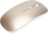 Keyboard Mouse Combo Set, 78 Keys Portable 2.4Ghz Kit with 4 Nonslip Foot Pads for Windows Notebook Desktop (Gold)