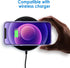 JETech iPhone 12 Mini 5.4-Inch Case, Non-Yellowing Shockproof Phone Bumper Cover, Anti-Scratch Clear Back, Deep Purple