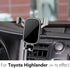 Car Phone Holder for Toyota Highlander 2014-2019 & Highlander Hybrid, Auto Interior Accessories, Cellphone Mount