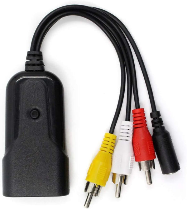 HDMI Mini AV Adapter, HD Converter Box HDMI to Composite RCA AV/CVSB L/R Video 720P 1080P