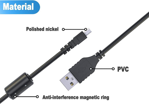 Master Cables Replacement USB Cable - Compatible with Nikon UC-E6 / UC-E16 / UC-E17 for Digital Cameras