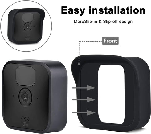 Hisewen Silicone Cover Case for All-NEW Blink (3rd Gen) Outdoor Camera, 3 Pack UV Weather Resistant Protective Cover