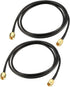 uxcell SMA Male to SMA Male Coaxial Cable - 50 ohm 3 feet RG174 (2pcs)