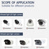 Universal Vertical Pole Mount Adapter Bracket for CCTV Security Camera PTZ Dome, Black with 4 Loops