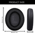 Replacement Ear Pads for Anker Soundcore Life Q20/Q20BT/Q20+ Headphones, Soft Memory Foam and Protein Leather (Black)