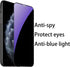 2 Pack Anti-Blue Privacy Tempered Glass for iPhone Xs Max/11 Pro Max, 6.5 inch, Anti-Spy Screen Protector (Blue)