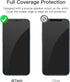 JETech Full Coverage Screen Protector for iPhone 12/12 Pro 6.1-Inch, Black Edge Tempered Glass Film with Easy Installation Tool, Case-Friendly, HD Clear, 3-Pack