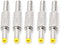 VLSQHNCF 5Pcs 5.5x2.5mm Male Plug Metal Connector Adapter for MP3 Player MP4 Player