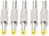 VLSQHNCF 5Pcs 5.5x2.5mm Male Plug Metal Connector Adapter for MP3 Player MP4 Player