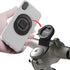 Bike Phone Mount, Universal Aluminum Handlebar Phone Clamp for Mountain Bicycle Stem, Quick Release Attach/Detach-Black