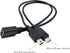 Duttek Mini USB Multi Charging Cable, 10 inch Y Splitter Cable, Mini USB Female to Micro USB Male 2 in 1 Cord Black
