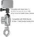 BRCOVAN Aluminum Alloy Tripod Mount Adapter with 1/4"-20 Thread & 1'' TPU Ball Joint, Compatible with RAM Mounts