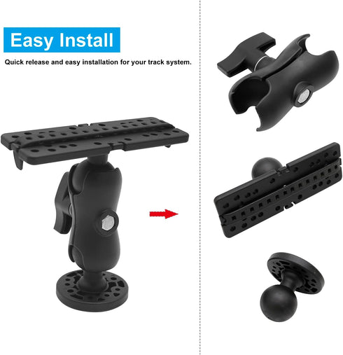 Fish Finder Mount Base, Universal 360 Degree Swivel Mounting Plate