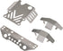 Set 1/12 H12Y H12Y+ RC Chassis Armor Guard for Hyper Go Remote Control Car Front Rear Axles Chassis Protection Plate