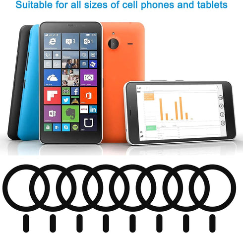 6 Pack Universal Metal Rings Sticker Compatible with MagSafe Magnetic Wireless Charger for iPhone 13 12 Pro Mini Max