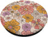 Retro Flowers Meadow Floral Groovy 70s PopSockets Adhesive PopGrip, Peach Orange Pink