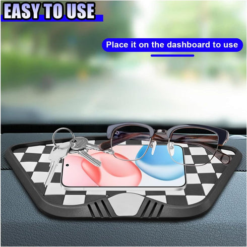 YoRise 10.62'' 5.98'' Car Dashboard Non Slip Mat, x PVC Sticky Dash Pad, Cell Phone Holder Adhesive Mat, Car Dash