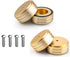 Tertullus 4 Pcs Aluminum HiFi Turntable Feet, Isolation Feet for Speakers, Spikes Audio Pads 58x22mm, Gold