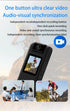 Portable Small Body Worn Cam, Wearable Pocket Video Recorder, Mini Body Camera with 180° Rotatable Lens for Home and