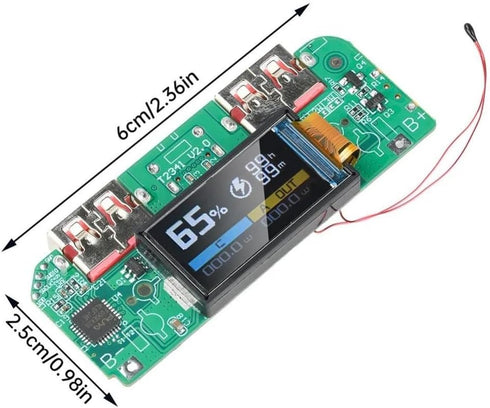 Generic 22.5W USB Fast Charging Step-Down Converter Power Bank Module with PD QC FCP VOOC Protocols Type-C and Dual USB