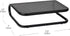 Set 2, 14.25"L 11"W 4.25"H, Mind Reader Monitor Stand, of Ventilated Laptop Riser, Desktop Organizer, Metal, x x Black
