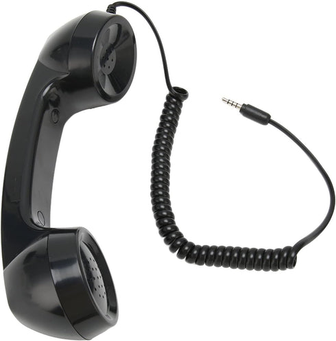 Retro Phone Handset, Vintage 3.5Mm Cell Phone Receiver, Radiation Proof Handheld Microphone for Mobile Phones &