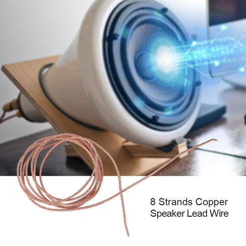 Zerone Speaker Wire s Subwoofer Wire Cable Repair 8 Strands Braided Pure Copper Wire(1M)