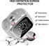 BHARVEST 2 Pack Hard PC Case for Apple Watch SE 2022/Series 6/5/4/SE 44mm with Tempered Glass Protector