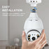 360 Security Cameras Wireless Outdoor, 2.4GHz & 5GHz WiFi Light Bulb 1080p Security Camera, Motion Detection, Two-Way