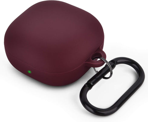AIRSPO Silicone Case Compatible with Samsung Galaxy Buds 2 Pro/Galaxy Buds2/Galaxy Buds Pro/Galaxy Buds Live (Burgundy)