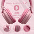 Kids Bluetooth 5.3 Headphones, Wireless 60H Play Time, Volume Limited 85/110dB, Over Ear Foldable Headset with Mic