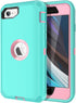 for iPhone SE 2022/2020 Case with Built-in Screen Protector, Shockproof, Dust/Drop Proof, 3 in 1 Full Body Rugged Cover