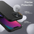 JETech iPhone 13 Case (6.1-Inch) - Black, Shockproof Full-Body Protection, Silky-Soft Touch, Microfiber Lining.