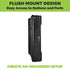 HIDEit Mounts Uni-M Wall Mount - Adjustable Medium Device Mount - Steel - American Company