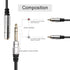 PNGKNYOCN 6.35mm to 2RCA Audio Cable, 1/4" TRS Female Stereo Jack to Dual RCA Male Plug Y Splitter Adapter Cable for