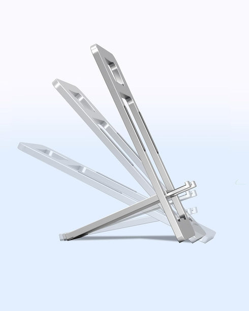 Aimai Forever Foldable Aluminum Phone Stand, Ultra Thin Portable Travel Holder for Desk Pocket,Compatible with All
